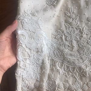 Escada Couture beaded cream skirt- size 0